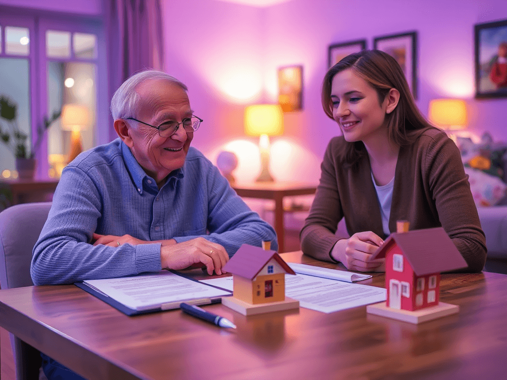 Ludzie czytający warunki uzyskania renty dożywotniej